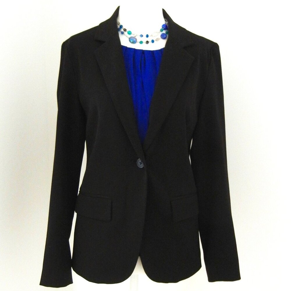 41 Hawthorne, Black Womans Fitted Jacket, Size XS